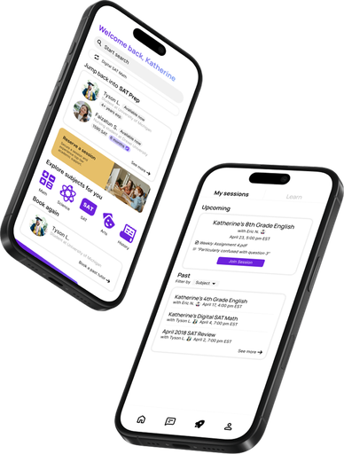 The Flux app on two phones